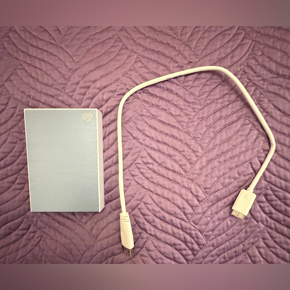 Barely use Seagate external hard Drive